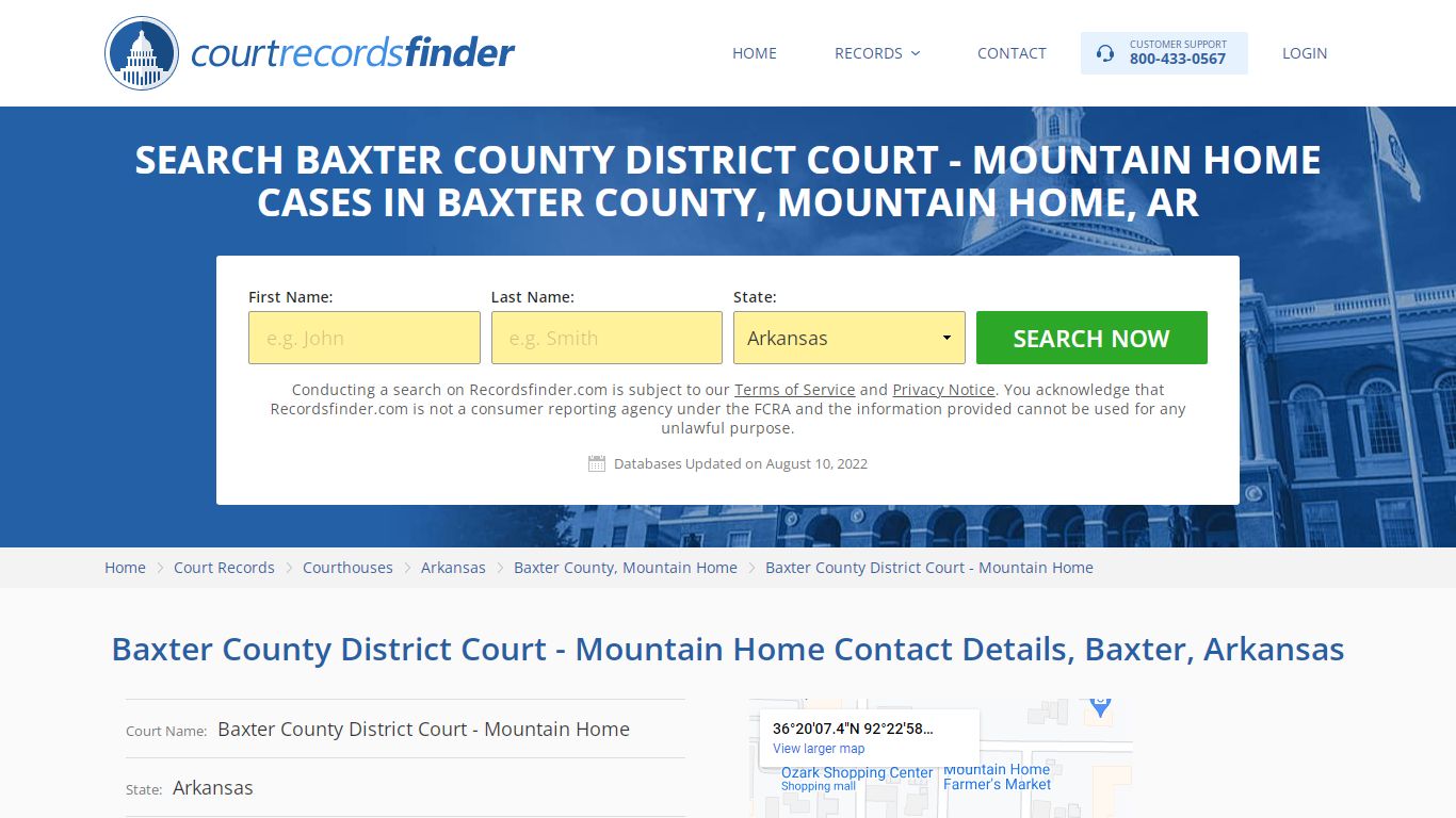 Baxter County District Court - Mountain Home Case Search ...